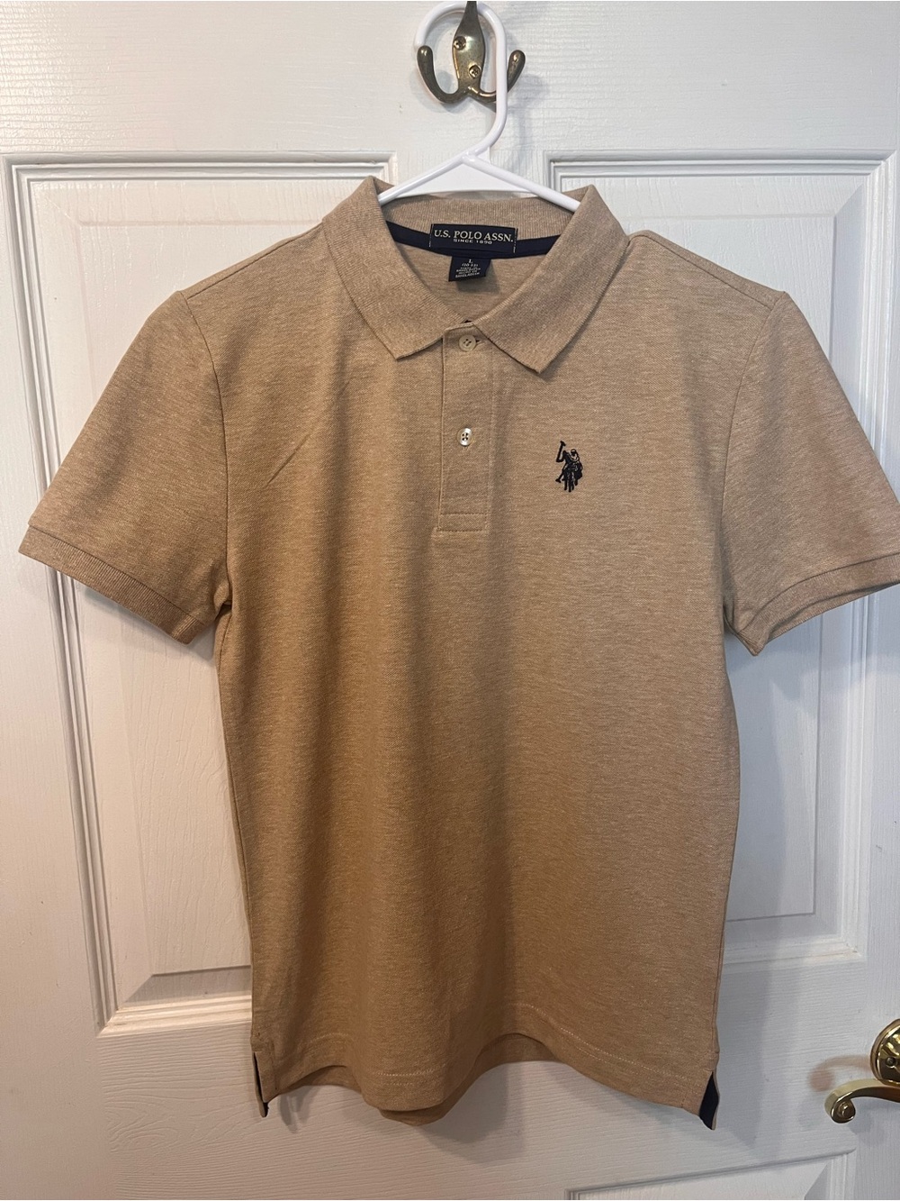 U.S. Polo Assn. Youth Classic Tan Polo Shirt